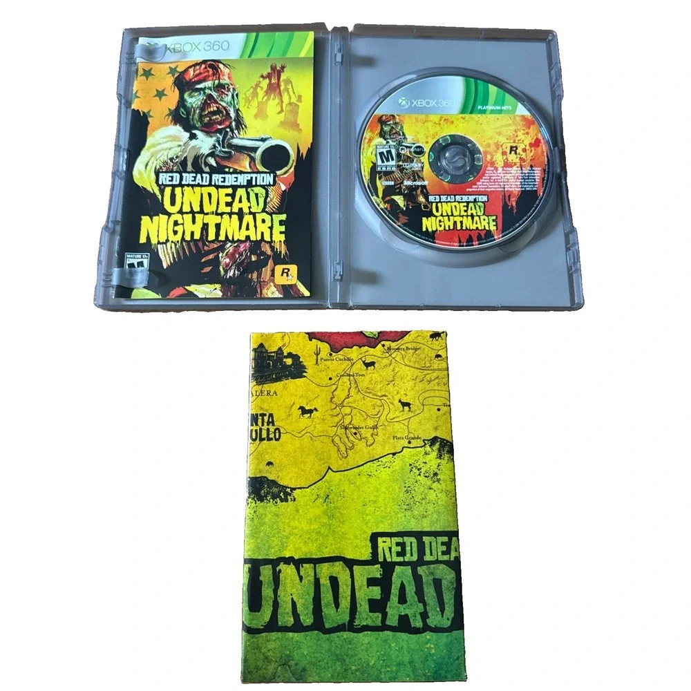 Red Dead Redemption: Undead Nightmare Xbox 360 Game Tested CIB w/ Map & Manual